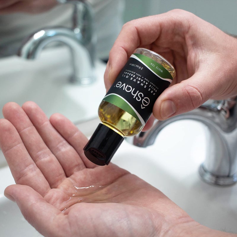 eShave Pre Shave oil for men- protects from shaving irritation and razor burn- for smoothest shave and silky skin- All Natural Shaving oil 2 oz - Image 2