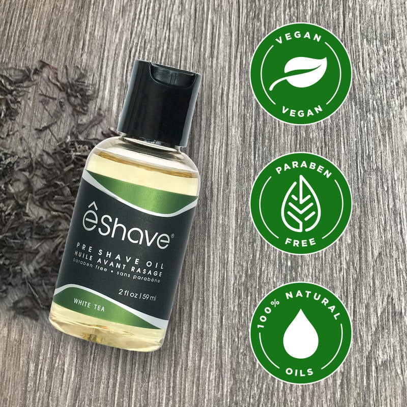 eShave Pre Shave oil for men- protects from shaving irritation and razor burn- for smoothest shave and silky skin- All Natural Shaving oil 2 oz - Image 3