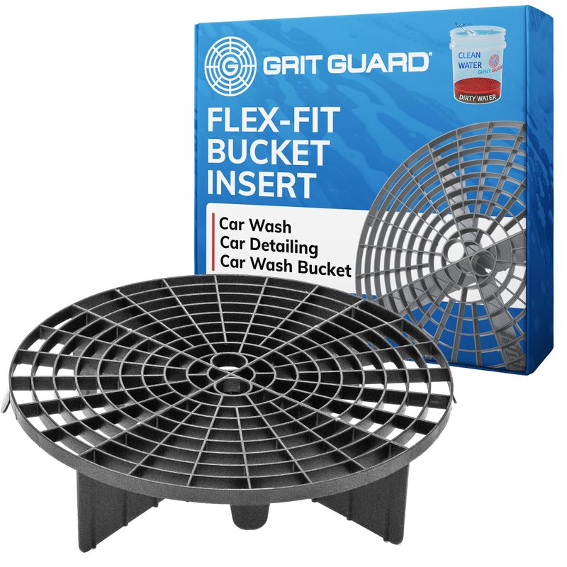 Grit Guard Flex Fit Bucket Insert Removes Dirt from Wash Mitt for Car Detailing 10 Diameter 4 SelfAdjusting Tabs Fits Car Wash Buckets from Auto Part Stores Made in the USA - Image 3