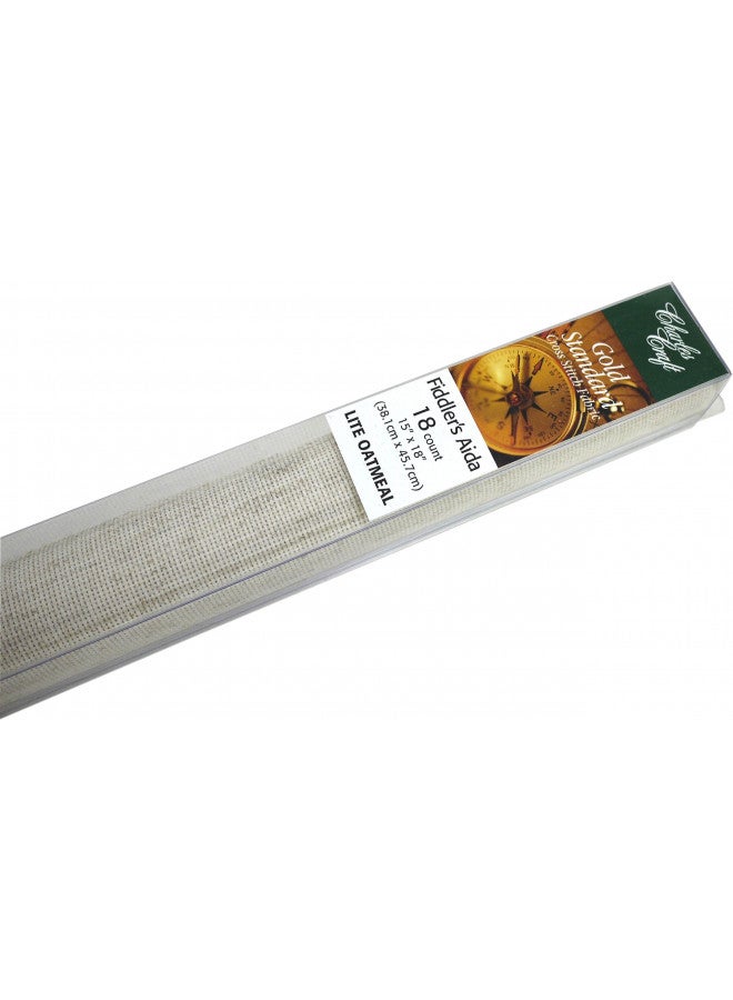 DMC Charles Craft Gold Standard Fiddler's Cloth Lite 18 Count 15, Light Oatmeal - Image 4