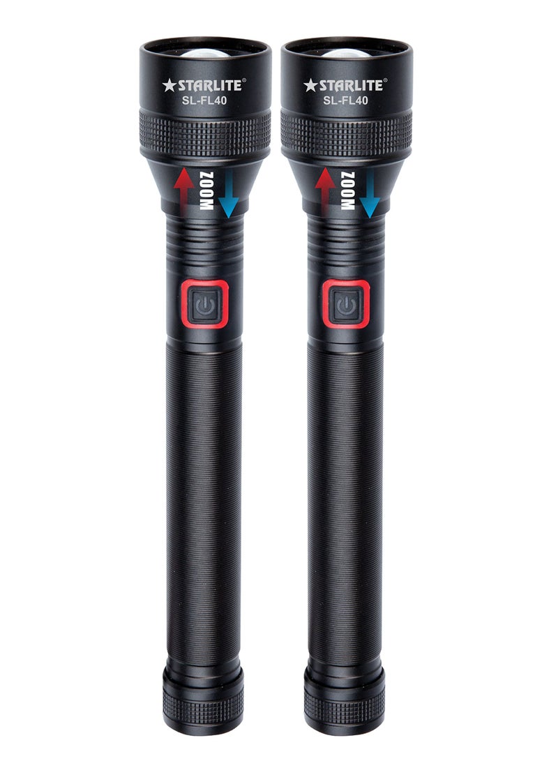 STARLIFE Starlite Zoom Light SL-FL40 Rechargeable Flashlight Combo Pack - Image 1