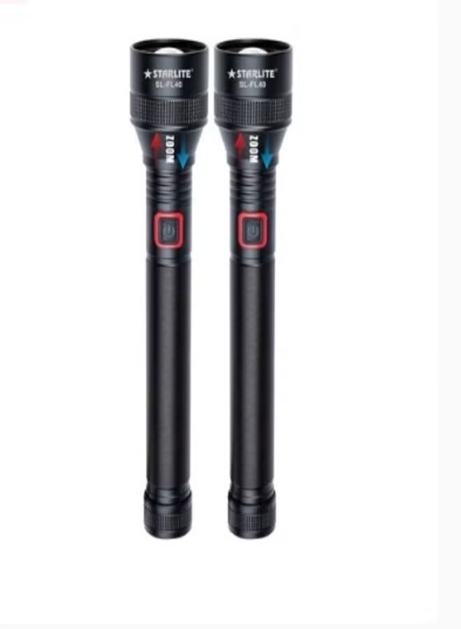 STARLIFE Starlite Zoom Light SL-FL40 Rechargeable Flashlight Combo Pack - Image 3