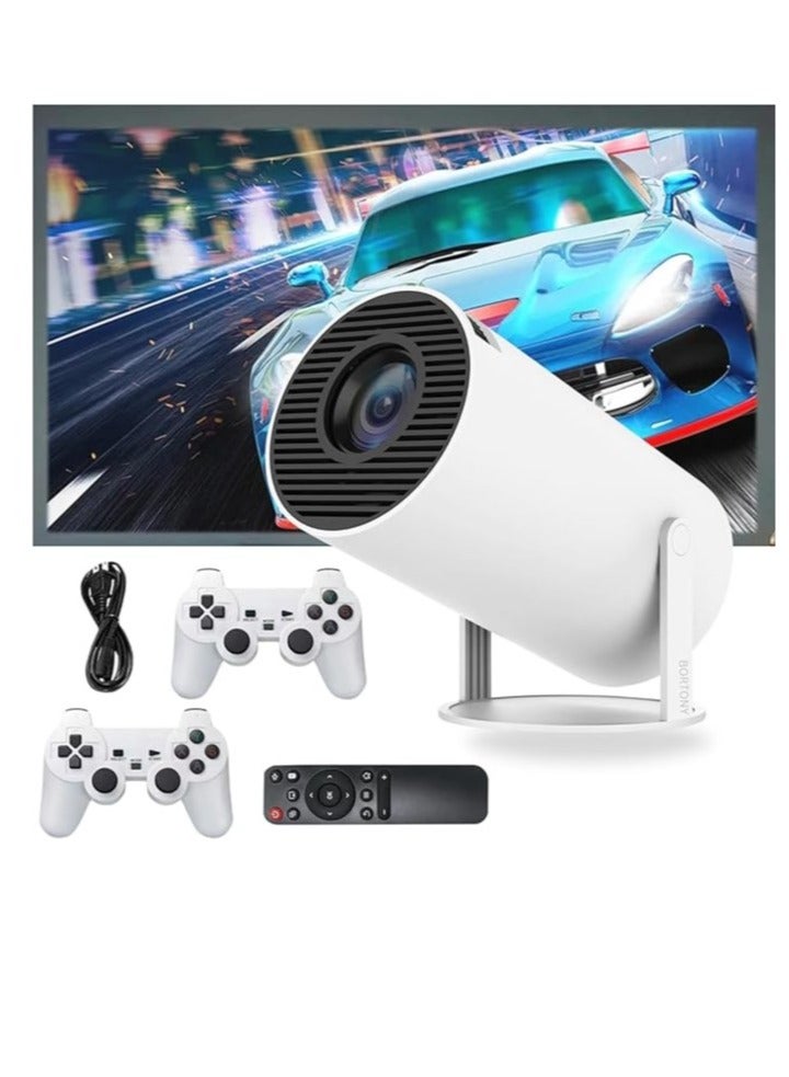 "2-in-1 Portable Projector & Retro Game Console: 64GB Storage, 10,000+ Games, 1080P HD"  - Image 1