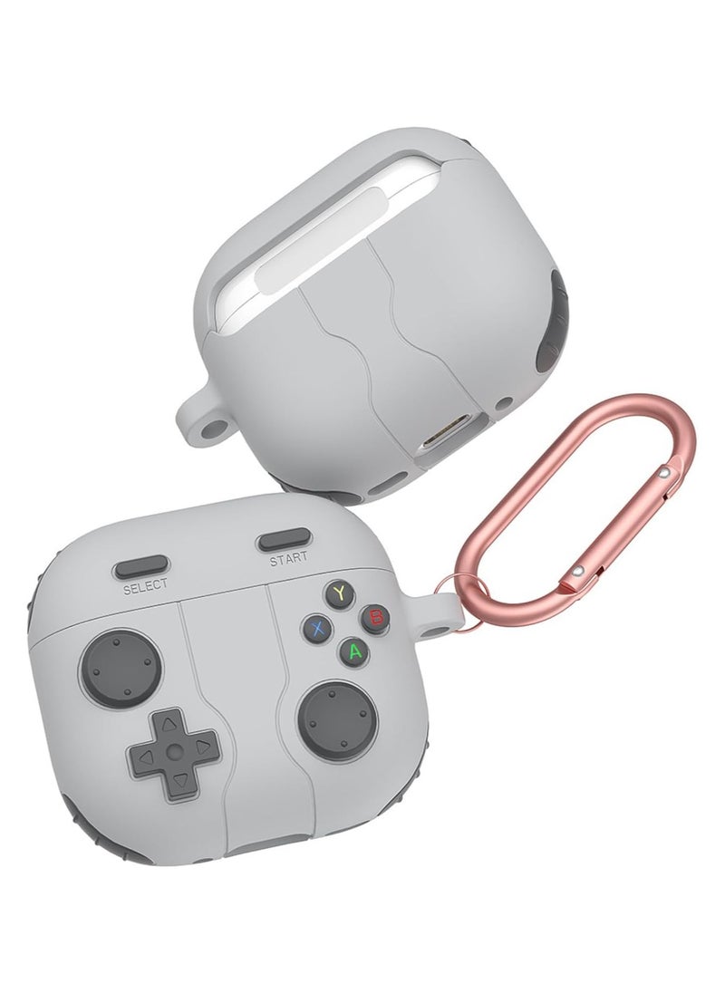 GUDOO - Case for AirPods 4 Case Cover with Keychain,Classic Handheld Game Console Design Shockproof Protective Skin Cover - Image 1