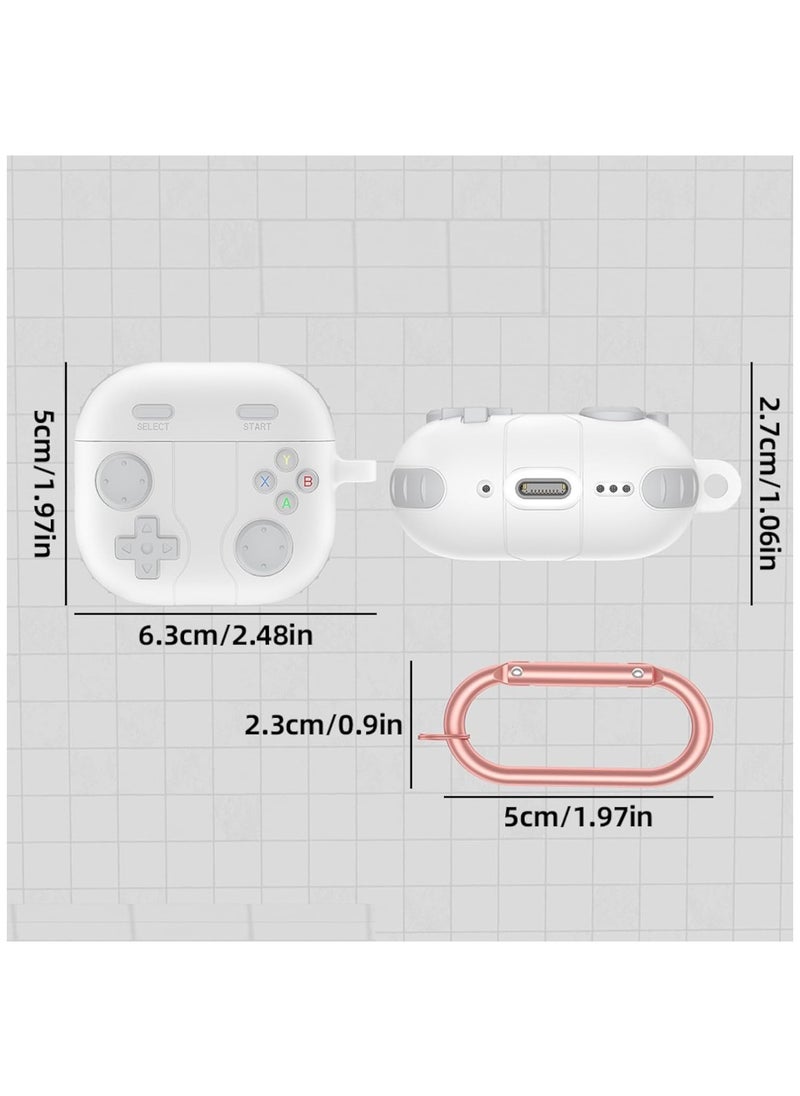 GUDOO - Case for AirPods 4 Case Cover with Keychain,Classic Handheld Game Console Design Shockproof Protective Skin Cover - Image 1