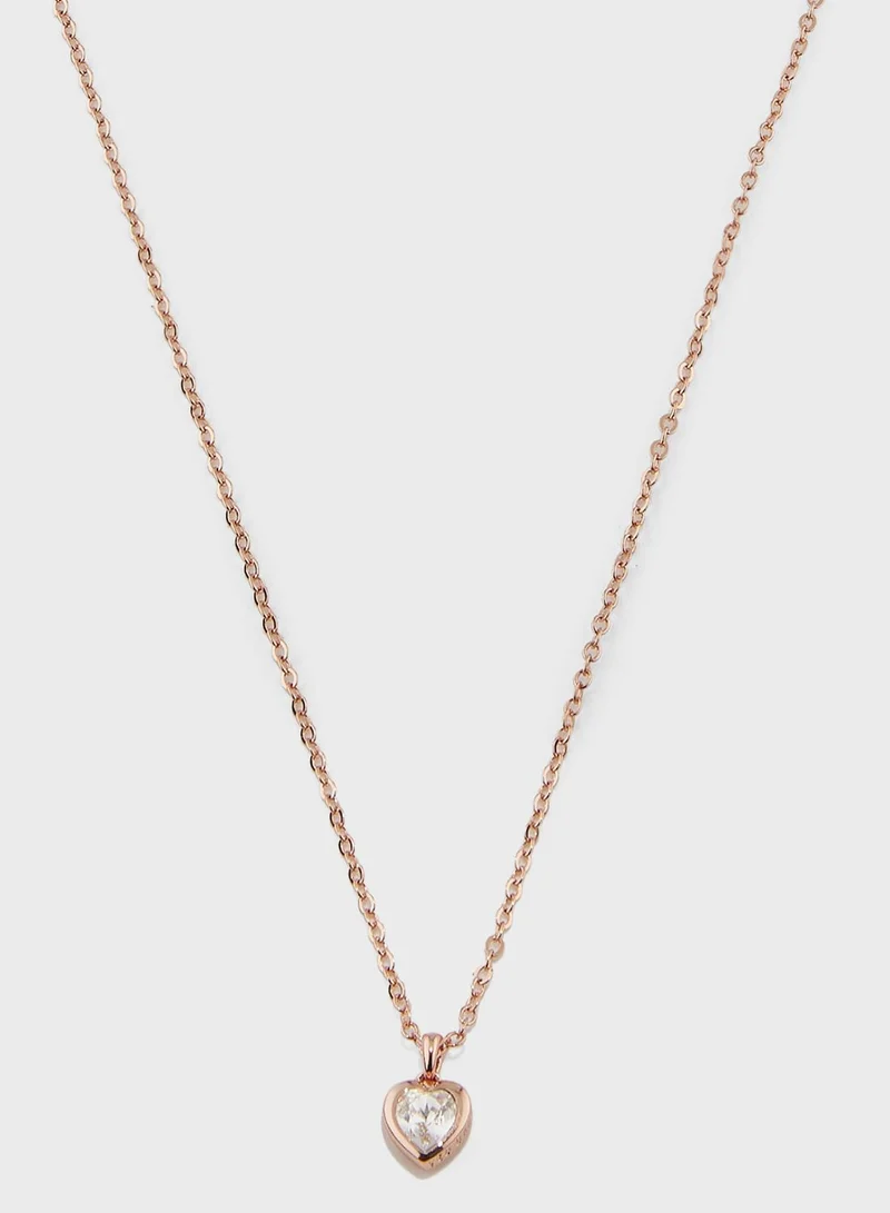 Ted Baker Hannett Crystal Heart Pendant & Bracelet Gift Set