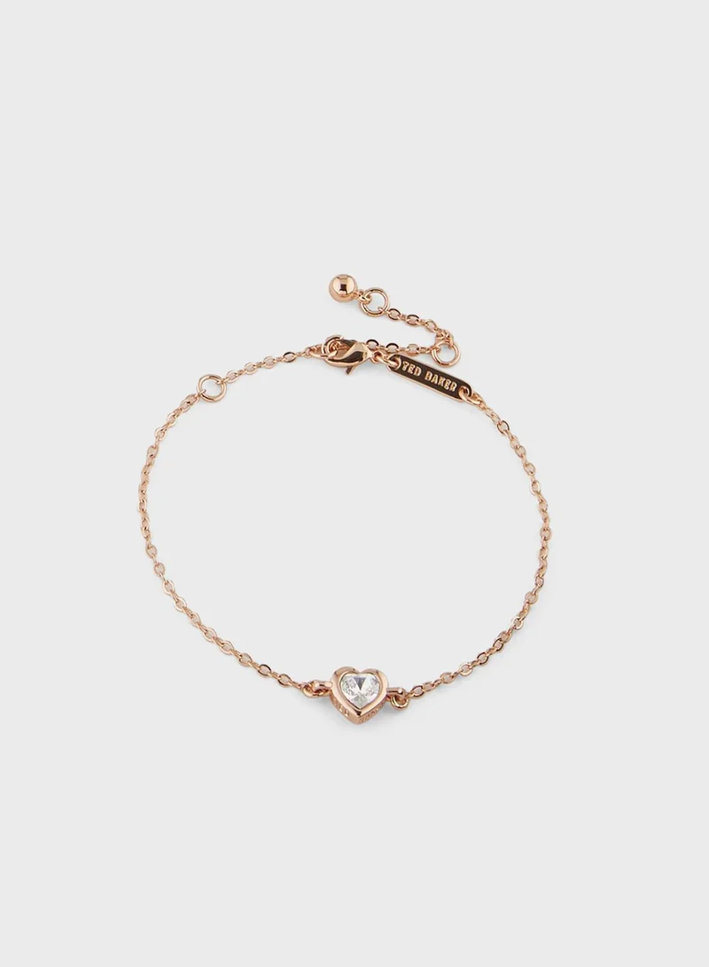 Ted Baker Hannett Crystal Heart Pendant & Bracelet Gift Set