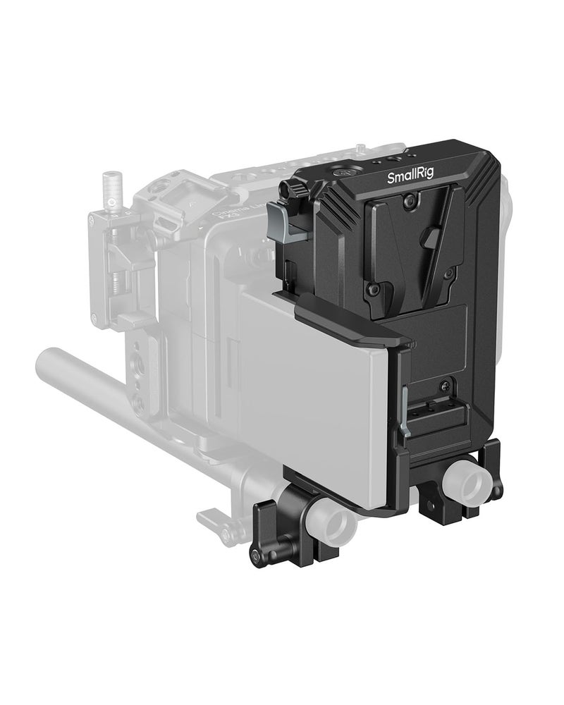 SMALLRIG V-Mount Battery Plate Kit for 15mm LWS Rods, with Dual Rod Clamp, LCD Screen Protector & Cable Clips, D-Tap & USB-C Supply, All-in One Camera Video Rig for Mirrorless/DSLR - Image 1