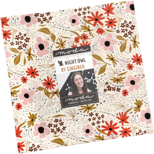Moda Fabrics Moda - Night Owl Layer Cake by Gingiber 42 pcs - Image 1