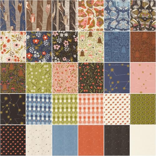 Moda Fabrics Moda - Night Owl Layer Cake by Gingiber 42 pcs - Image 2