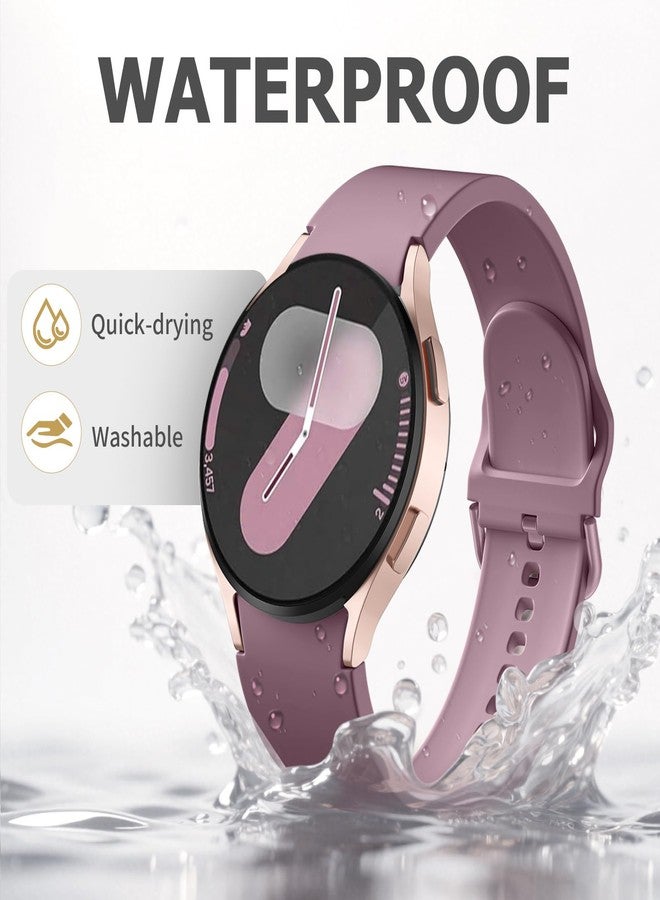 Charlam 3 Pack No Gap Bands Compatible with Samsung Galaxy Watch 7 Band, Galaxy Watch 6 Band, 5 4 FE, Galaxy Watch 6/4 Classic/5 Pro Strap, 20mm Soft Silicone Sport Strap for Samsung Watch Bands Women - Image 5