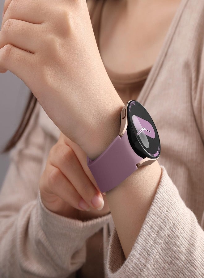 Charlam 3 Pack No Gap Bands Compatible with Samsung Galaxy Watch 7 Band, Galaxy Watch 6 Band, 5 4 FE, Galaxy Watch 6/4 Classic/5 Pro Strap, 20mm Soft Silicone Sport Strap for Samsung Watch Bands Women - Image 2