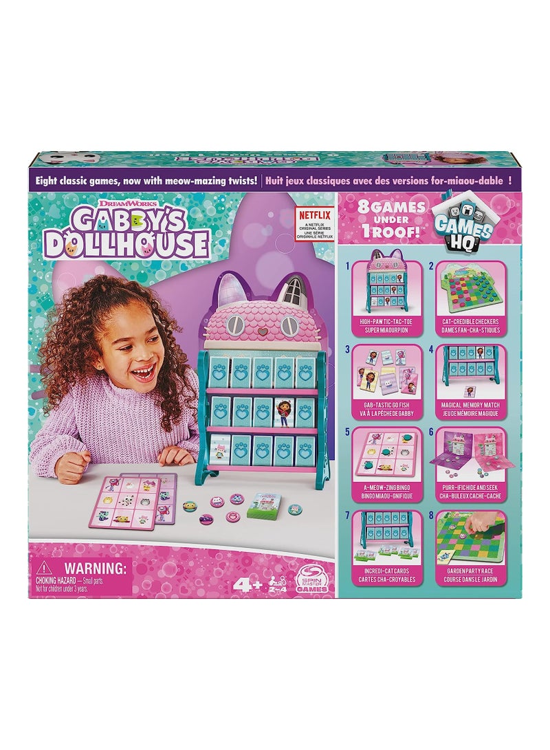 Spin Master Games Gabby's Doll House Cards Board 8 Games Under 1 Roof  - Image 2