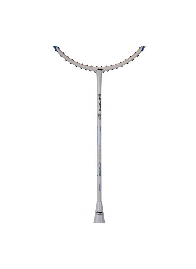 Li-Ning G‑Force X5 – 79 g Lightweight Head‑Heavy Badminton Racket (White/Blue/Light‑Stone)  - Image 2