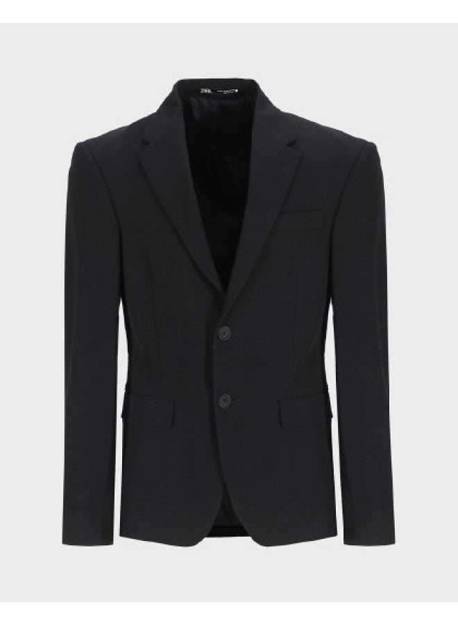 Zara بدلة رجال ذات لون موحد بتصميم بسيط وجودة عالية مناسبة للأعمال غير الرسمية - Image 1