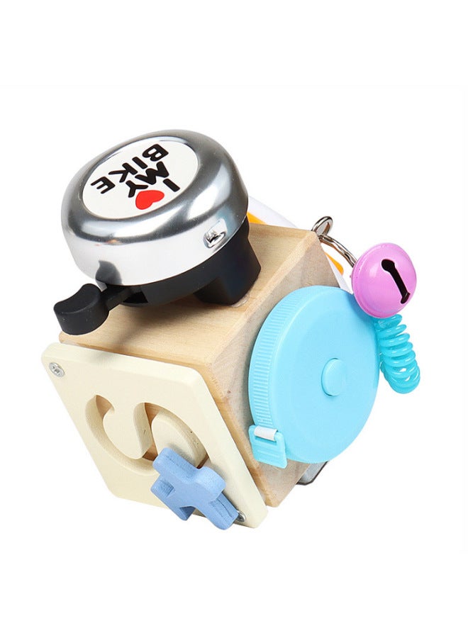 Children's Door Latch Unlock Busy Board House Door Opening Board Baby Early Education Educational Unlock Busy Block Toy-Color:Music Busy Block  - Image 1