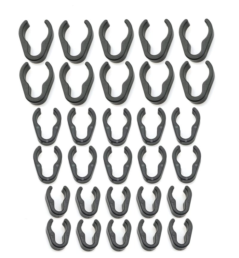 Mateda Mic Cable Clips - 30Pcs Universal Mic Boompole Clips - Image 1