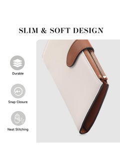FALAN MULE Wallet Women Multi Card Slim Leather Rfid Blocking Credit Card Holder Wallet Purse With Zipper Pocket  - Image 5