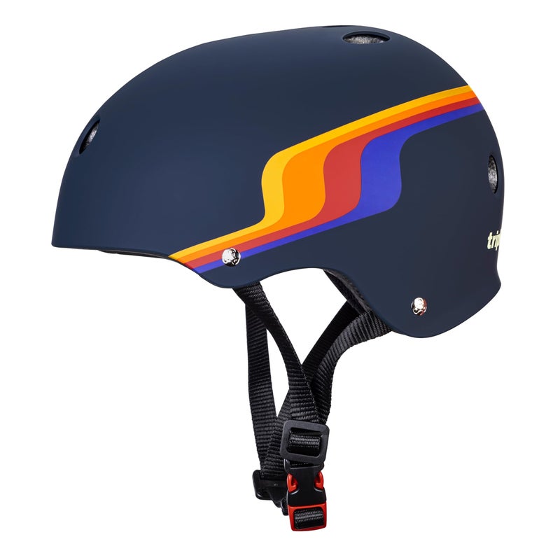 Triple Eight Certified Sweatsaver Helmet for Skateboarding BMX Roller Derby Roller Skating Inline Skating Scooter and Bike