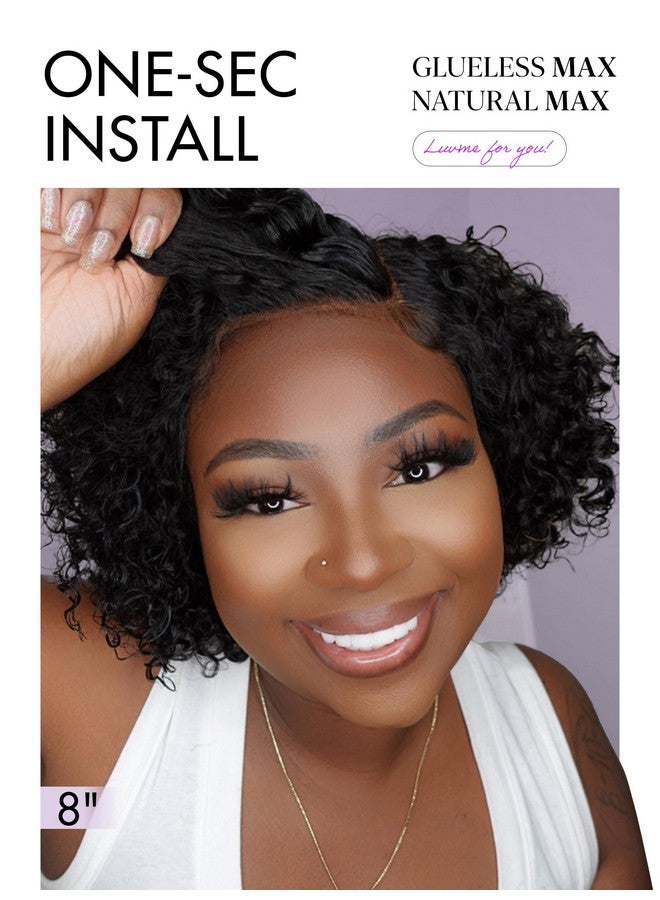 LUVME HAIR Short Curly Wig Human Hair 8 Inch Glueless Wigs Human Hair Pre Cut Lace Closure Undetectable Hd Lace Wig - Image 2