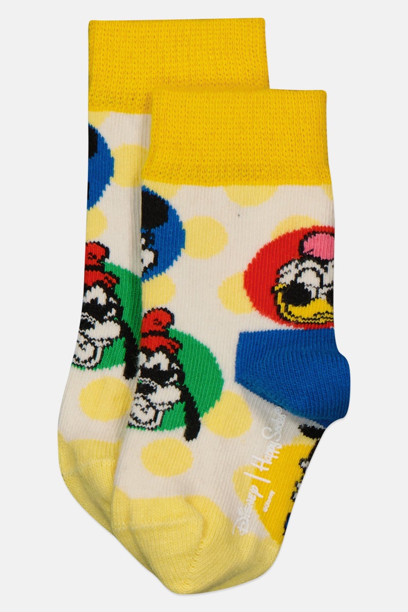 Happy Socks x Disney Toddlers Boy 1 Pair Allover Print Socks, Multicolor - Image 3