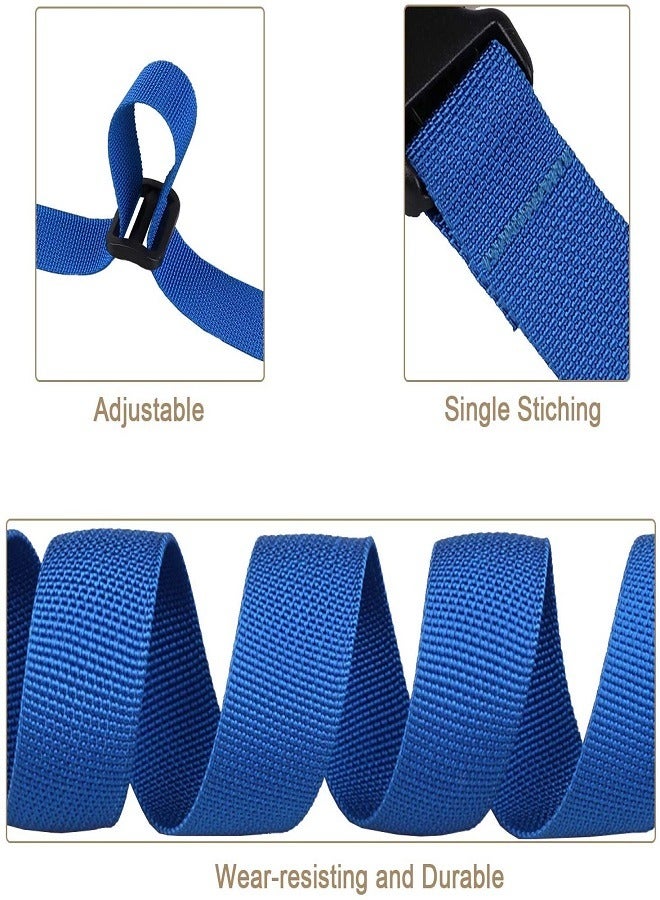 Luggage belt/Strap Buckle Packing Straps Adjustable 1-Inch Belt (Blue (4-PCS) - Image 2