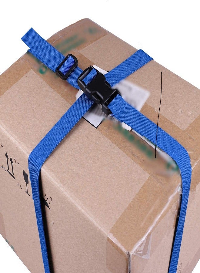 Luggage belt/Strap Buckle Packing Straps Adjustable 1-Inch Belt (Blue (4-PCS) - Image 4