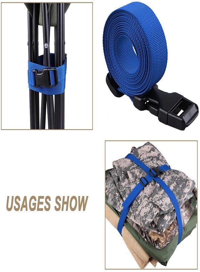 Luggage belt/Strap Buckle Packing Straps Adjustable 1-Inch Belt (Blue (4-PCS) - Image 5