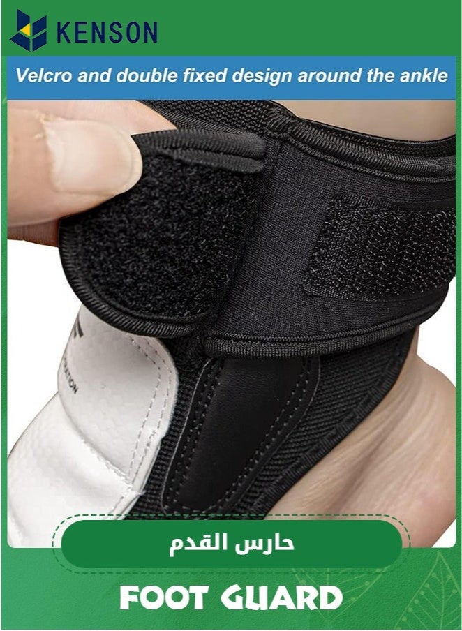KENSON Taekwondo Foot Protector Gear, Ankle Brace Support Pad Feet Guard for MMA UFC Martial Arts Fight Training Sparring Kung Fu Kickboxing,Tae Kwon Do Feet Protective TKD Foot Gear for Men Women Kids  - Image 3