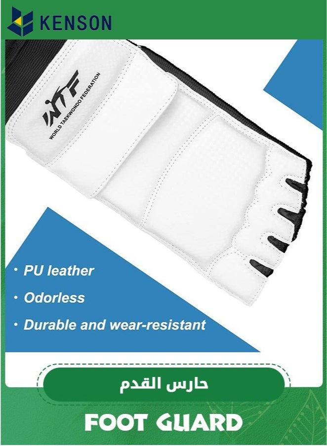 KENSON Taekwondo Foot Protector Gear, Ankle Brace Support Pad Feet Guard for MMA UFC Martial Arts Fight Training Sparring Kung Fu Kickboxing,Tae Kwon Do Feet Protective TKD Foot Gear for Men Women Kids  - Image 4