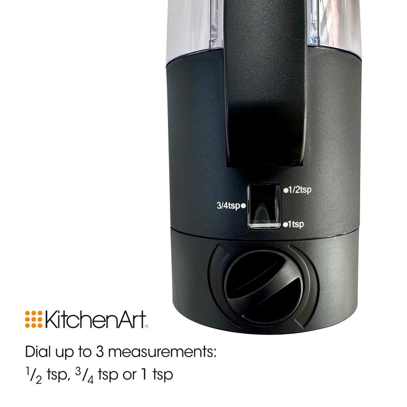 KitchenArt Fox Run Kitchenart Automeasure Adjustable Sugar Dispenser/Shaker  Black - Image 5