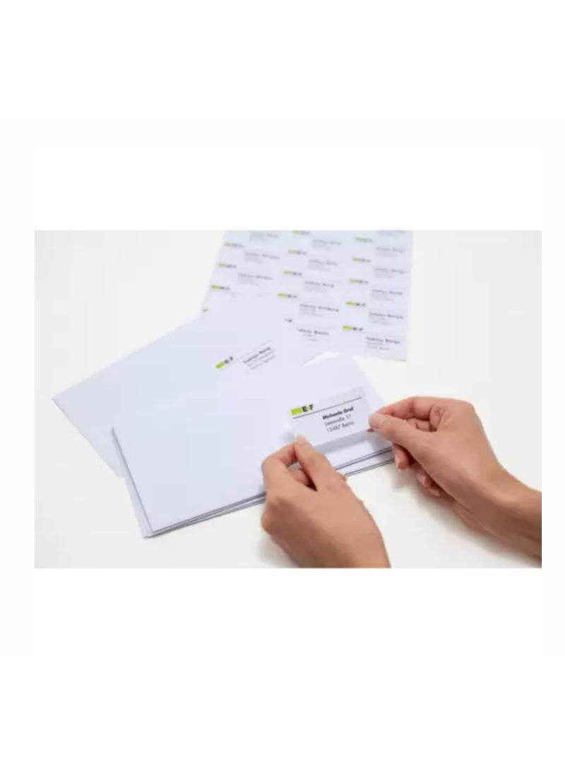 هيرما ملصقات متعددة الأغراض، 13 × 40 مم، بيضاء، التصاق دائم، للكتابة اليدوية - Image 4