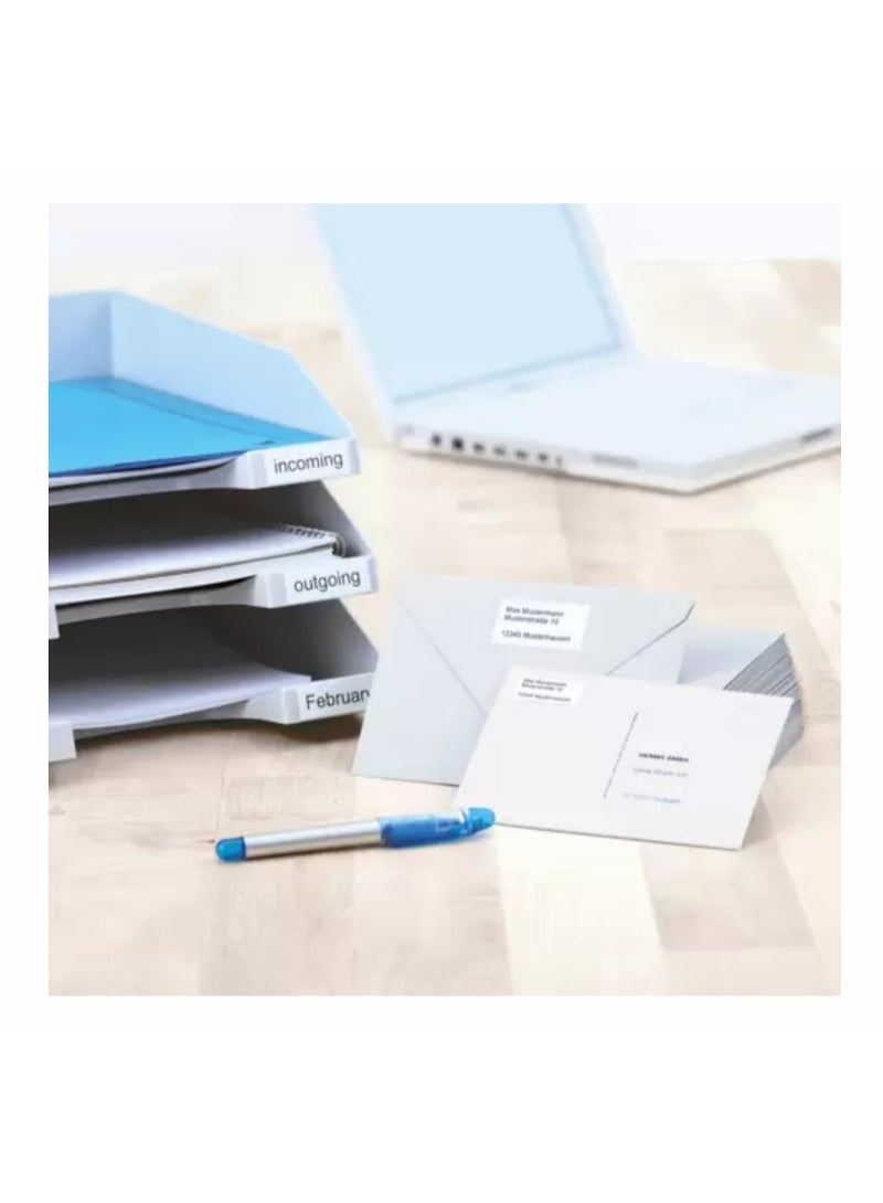 هيرما ملصقات متعددة الأغراض، 13 × 40 مم، بيضاء، التصاق دائم، للكتابة اليدوية - Image 5