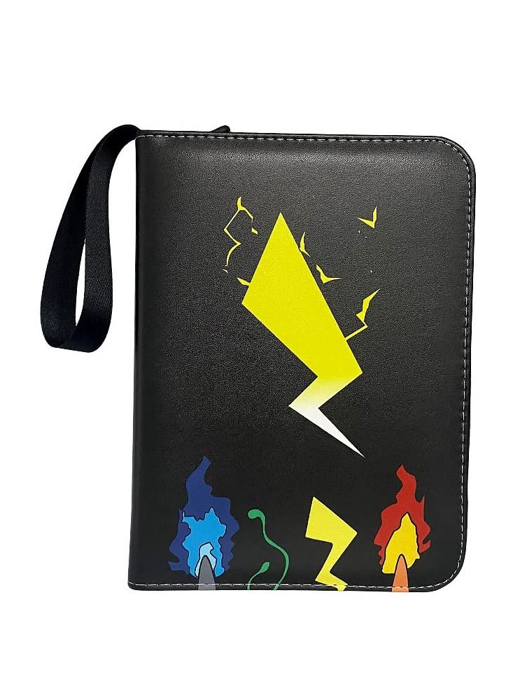 Trading Card Book Binder Holder Carrying Collectors Album Compatible with Pokemon Cards Holds Up to 400 Pockets Sleeve with 50 Premium 4-Pocket Pages - Image 3
