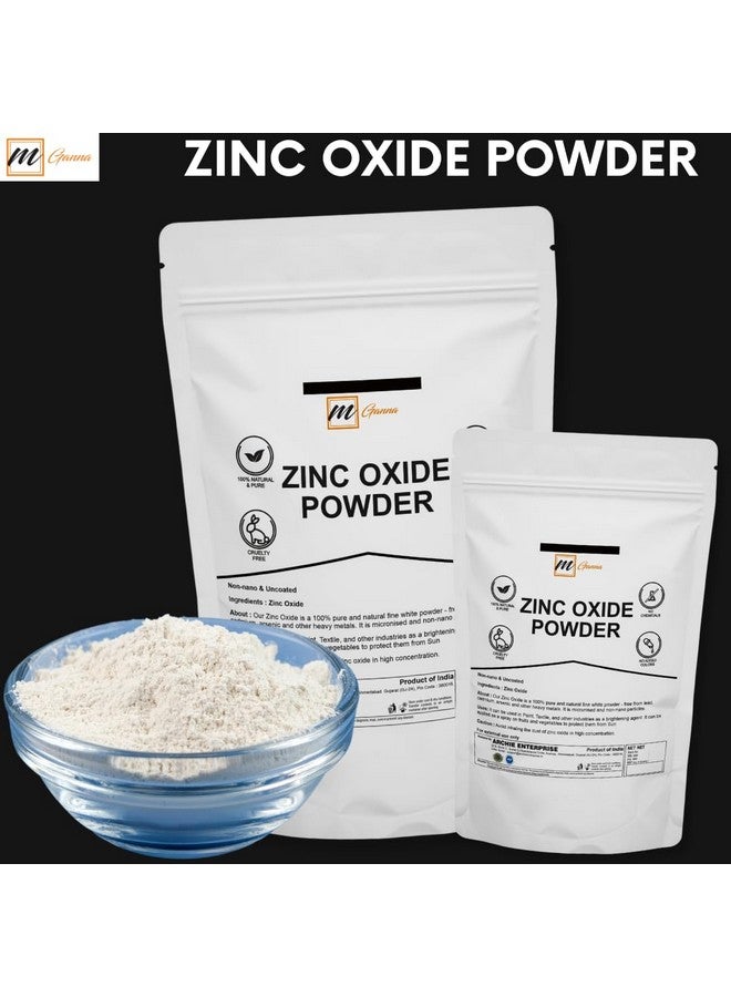 mGanna 100% Natural Zinc Oxide Powder | Micronized Non-Nano Uncoated Particles 0.5 LBS / 227 GMS - Image 2