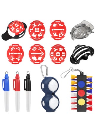 Golf Ball Marker, 6 Letter Stencils Kit, 3 Ball Markers Stencils, 3 Color Line Markers Pens, Triple Track Plastic Golf Ball Marking Alignment Tool Kit - pzsku/ZB0D70CCB8C0548452707Z/45/_/1723026700/677c28a6-a7c2-4259-9c03-2d688ae1ae3f