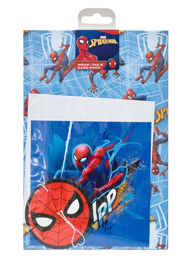 UK Greetings Marvel Gift Wrap, Card and Tag Multipack for Him/Boy - Spider-Man Design - Image 4