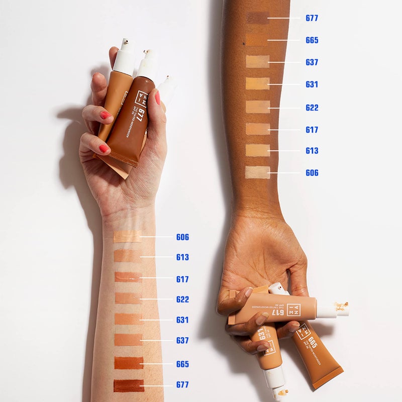 3INA The Tinted Moisturizer SPF 30 â€“ Tinted Face Moisturizer for Women with Hyaluronic Acid â€“ Light to Medium Coverage Foundation â€“ 622 â€“ 1.01 oz - Image 4