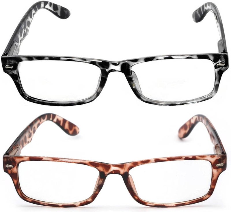 OWL Retro Fashion Style Narrow Rectangular Frame Clear Lens Eyeglasses - Image 2