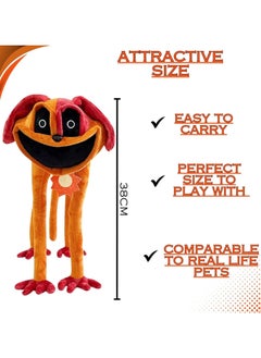 General Smiling plush Critters Dog, New Dog Monster Day Plush, Smiling Plushies Stuffed Pillow Doll Toys for Game Fans, Ideal Sleep & Play Companion 13inch  - Image 2