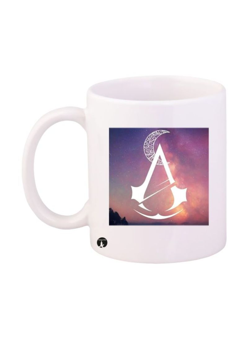 Assassin's Creed Printed Mug White/Purple/Black Standard Size
