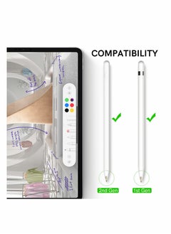 Excefore Replacement Tips for Apple Pencil, 2 Pack Compatible with Apple Pencil 2nd Gen and 1st Gen, No Wear Out Fine Point Precise Control Pen Like Nibs for Apple Pencil (Clear 1.8mm)  - Image 2