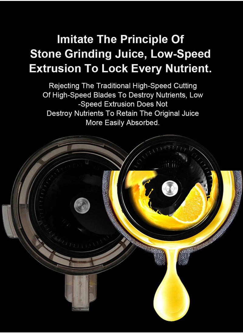 sokany - Slow Juicer Machine Cold Pressed Juicers, High Juice Yield for Fruits and Vegetables-RED - Image 1