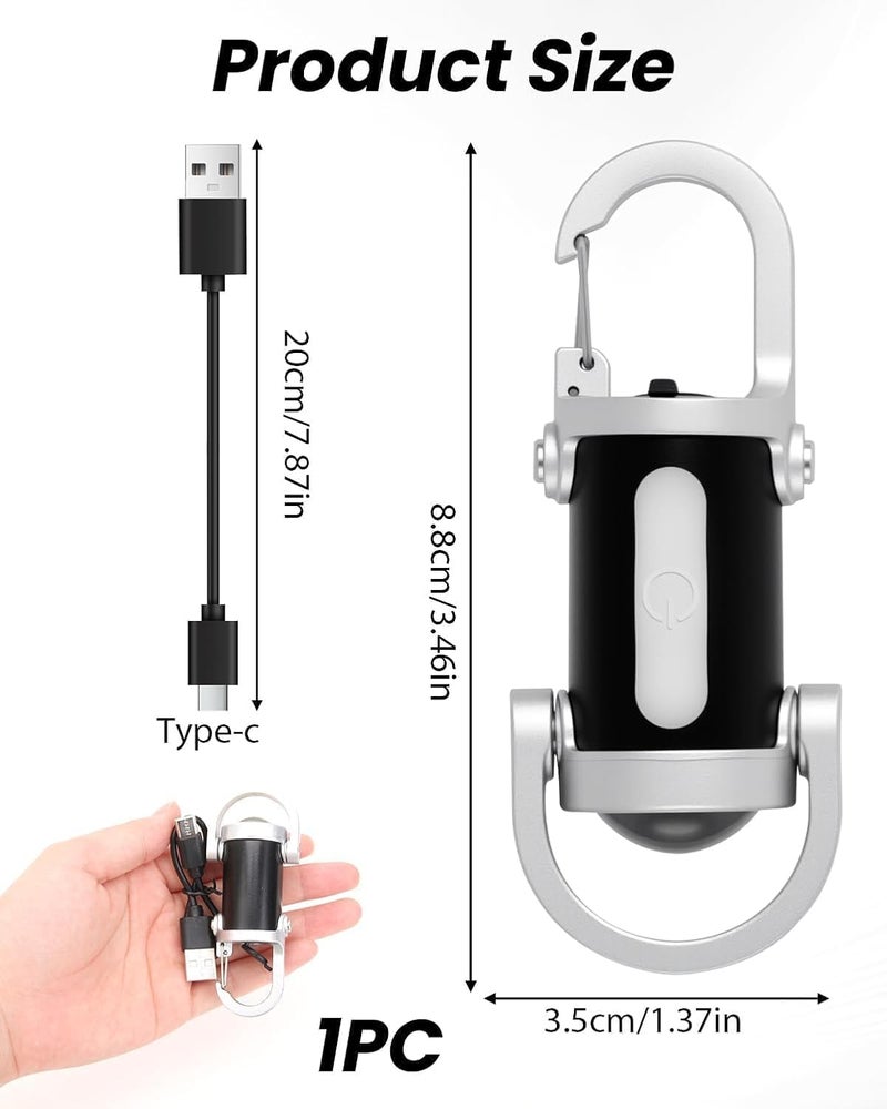 Times Mark 1200LM Super Bright Mini Keychain Flashlight - Waterproof Rechargeable LED Torch for Outdoor Use - Image 2