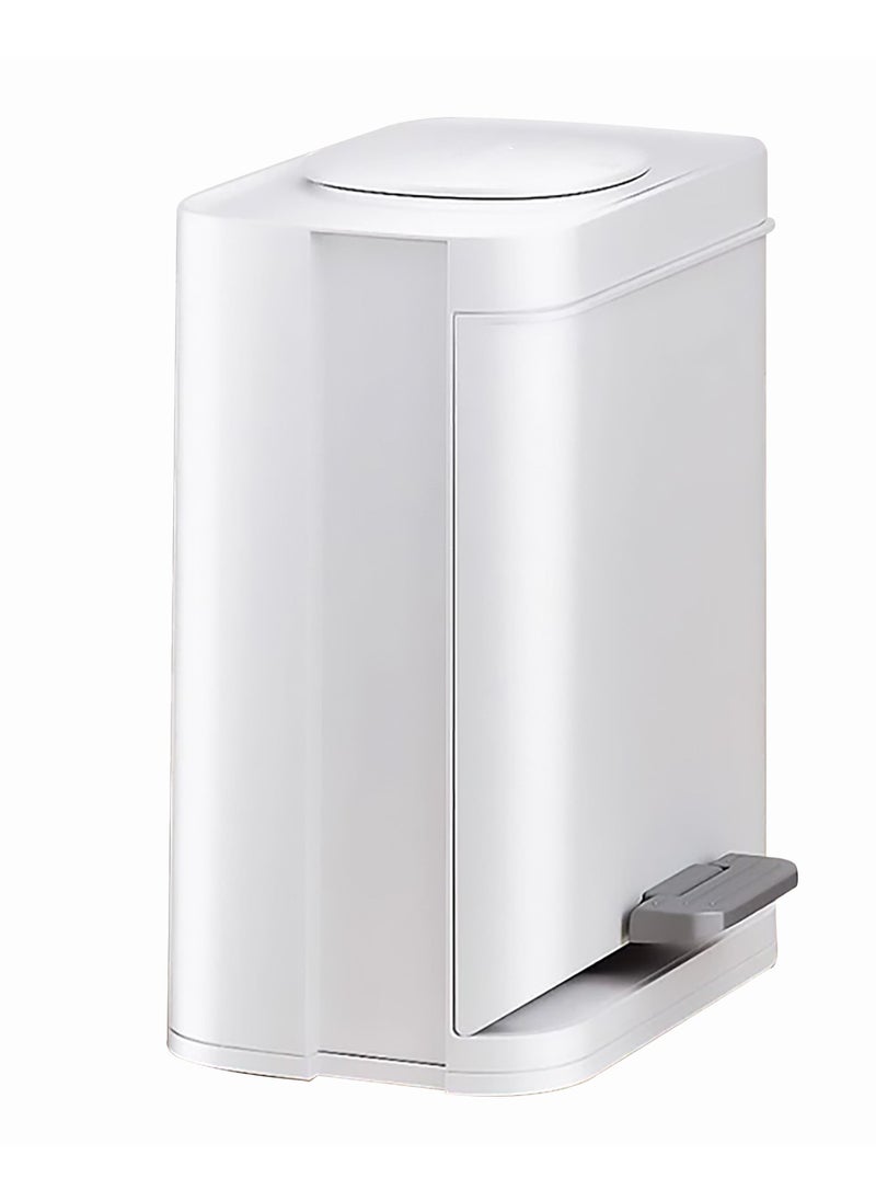 LIMITLESS Trash Can with Small Lid 4.2 Gal Step and Hand Free Foot Pedal, Side Opening Storage, Small Top Opening, Thickened Material, For office Home garbage 12 Liter  - Image 1