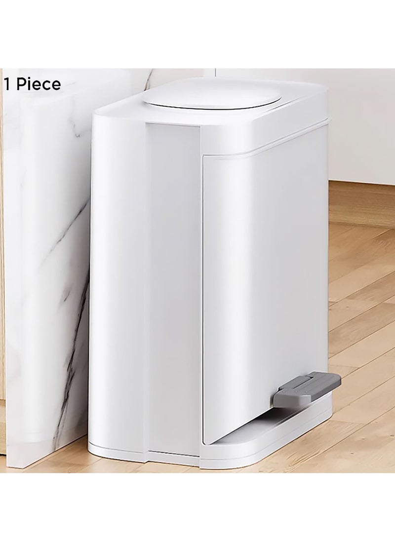 LIMITLESS Trash Can with Small Lid 4.2 Gal Step and Hand Free Foot Pedal, Side Opening Storage, Small Top Opening, Thickened Material, For office Home garbage 12 Liter  - Image 4