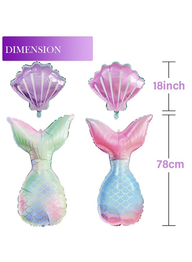 Ocean 25pcs Mermaid Birthday Decorations Party Supplies - Image 3