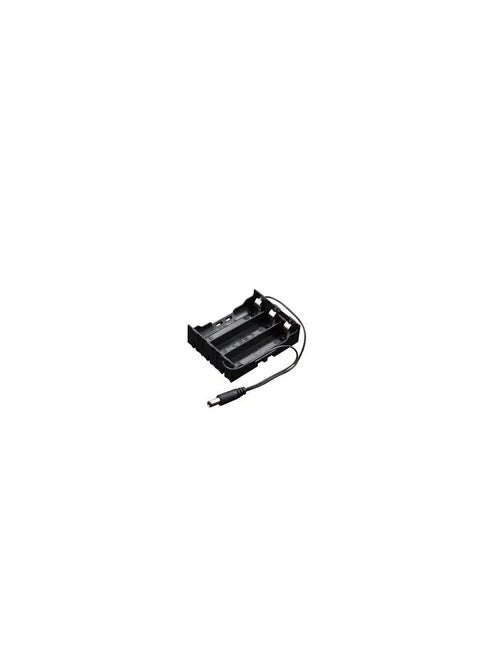KNP Battery Holder is designed to accommodate 18650 lithium batteries and features a DC2.1 power jack for easy connection to external devices or power supplies It is ideal for powering projects electronics and devices that require a stable and reliable power source.