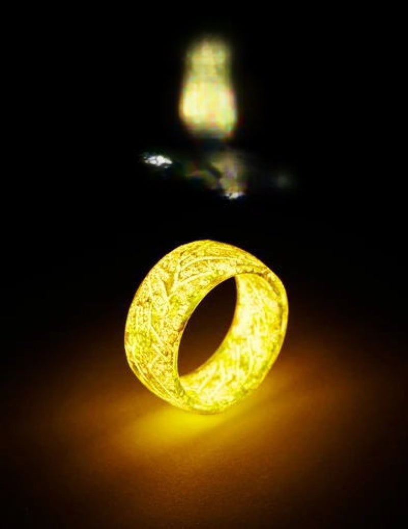Glow Ring Size 6 Premium Durable Comfortable Material - Customizable Color Options Secret Ring for Daily Wear Jewelry Enthusiasts