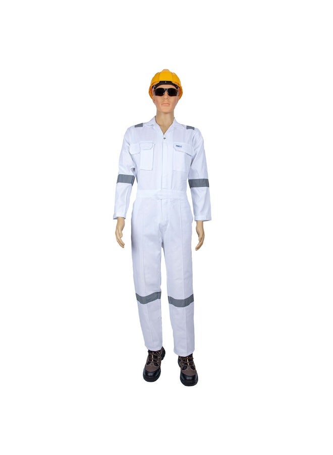 Vaultex VTH 240GSM Cotton Coverall , White, 3XL - Image 1